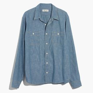 Madewell Chambray Shirt - Size M - Lessing Wash